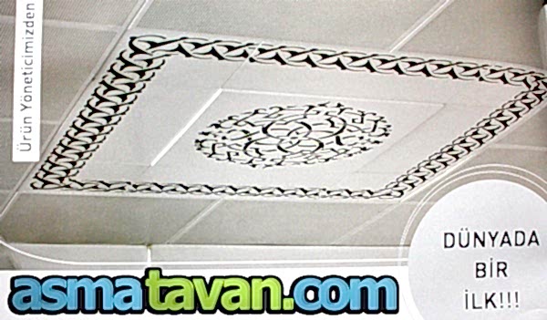 desenli metal asma tavan